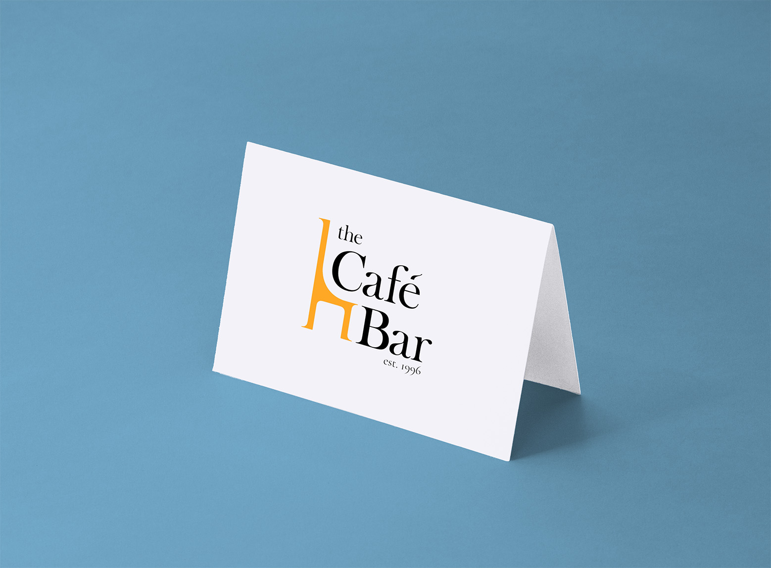 The Café Bar card design